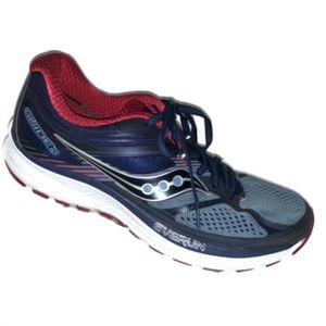 Saucony Guide 10 Mens Sz 9 M Women 10 Running Shoes Blue Red S20350-4
